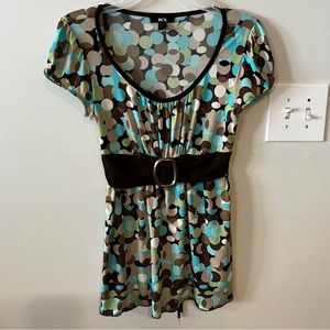 cute polka dot top
brand BCX
size medium
in good condition
